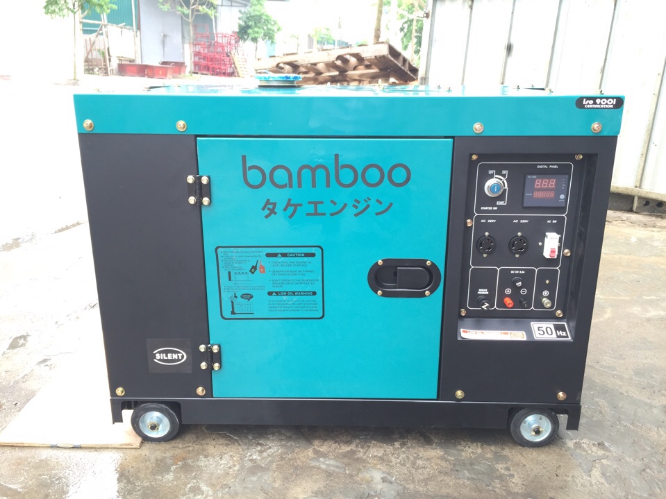 Máy phát điện 7.5kw chạy dầu Bamboo BMb 8800 ET 1 pha 